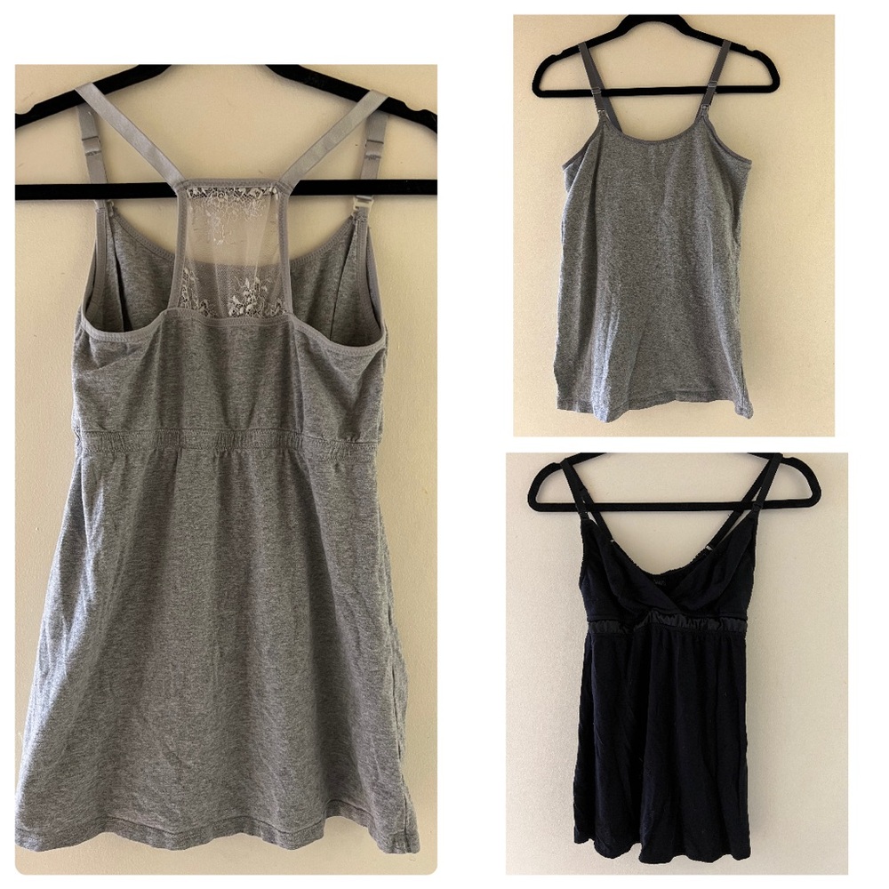 Three nursing camis